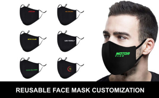CUSTOM-MADE FACE MASK with logo print (MADE IN MALAYSIA)
